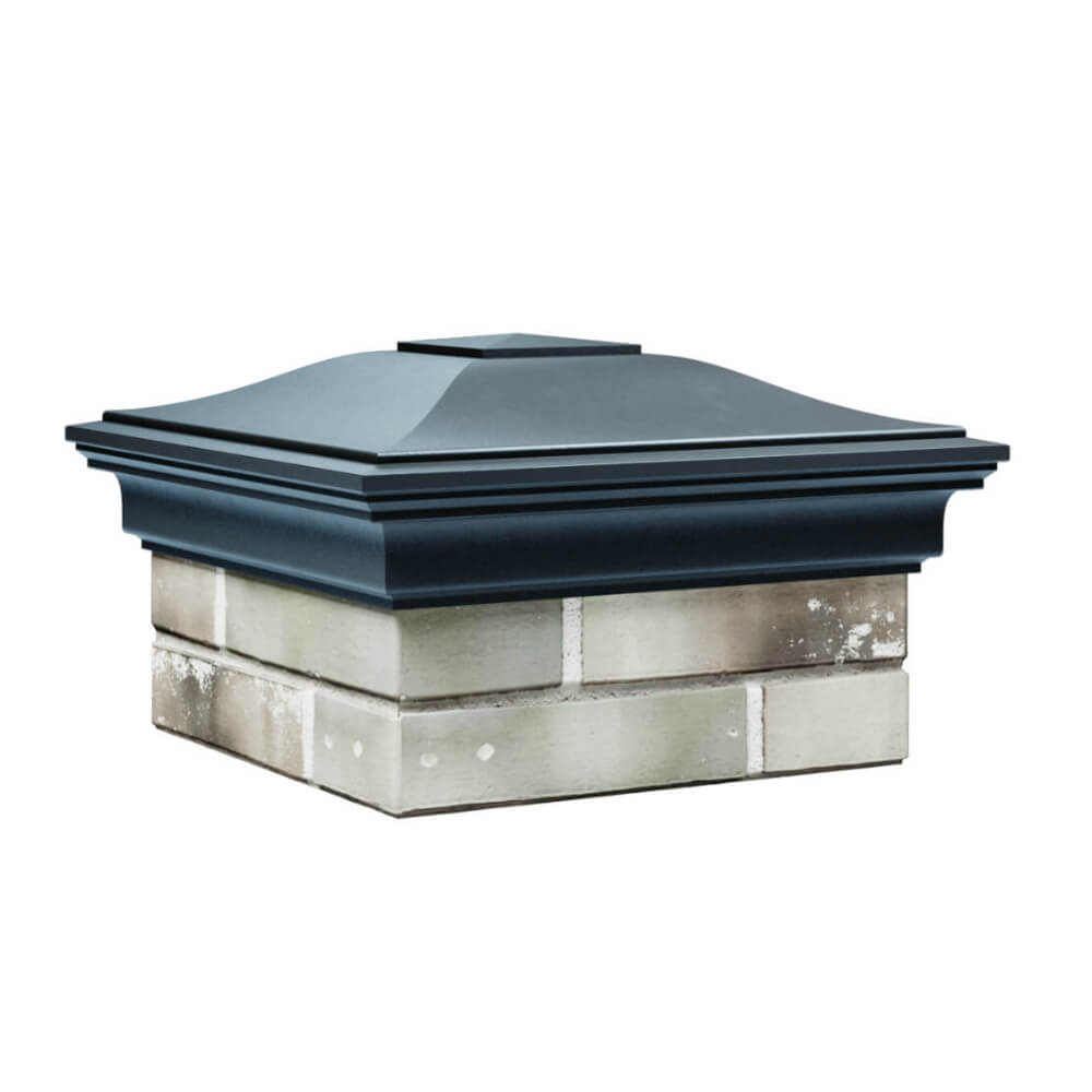 Колпак Zking Монблан Серый на столб 1.5х1.5 еврокирпича 0.7НФ (355х355мм) в Югорске фото