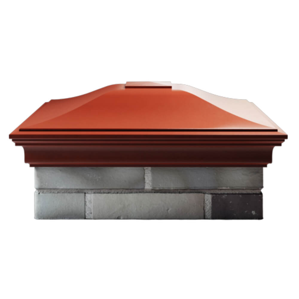 Колпак Zking Монблан Красный на столб 2х2 кирпича (515х515мм) в Югорске фото