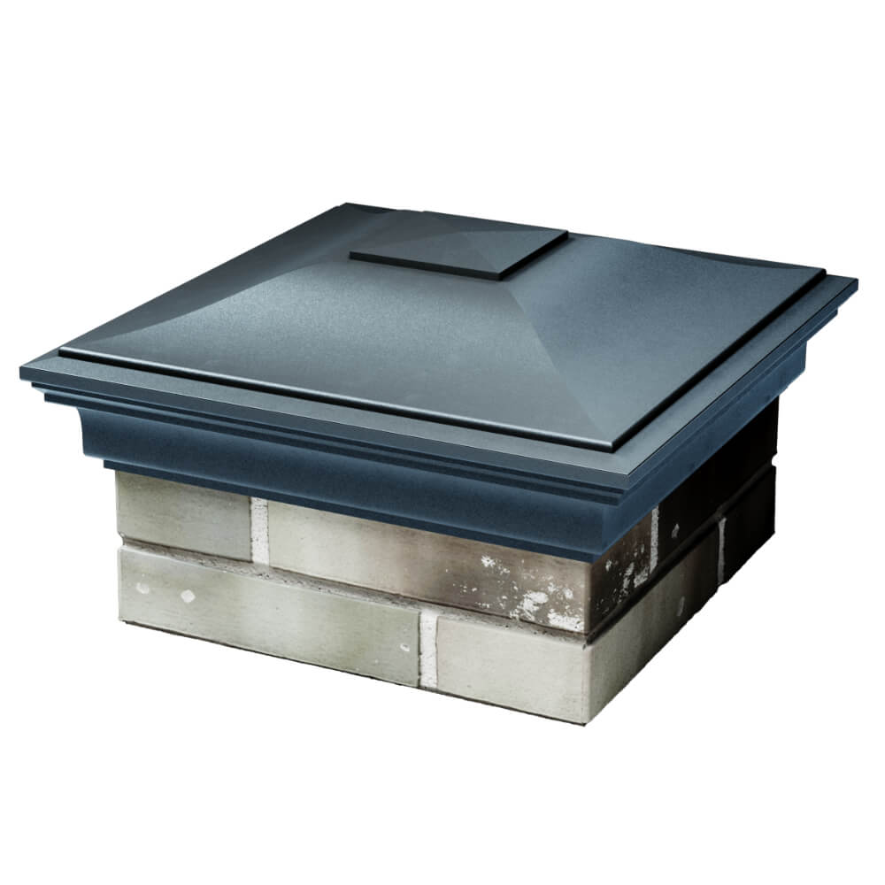 Колпак Zking Монблан Серый на столб 1.5х1.5 кирпича (385х385мм) в Югорске фото