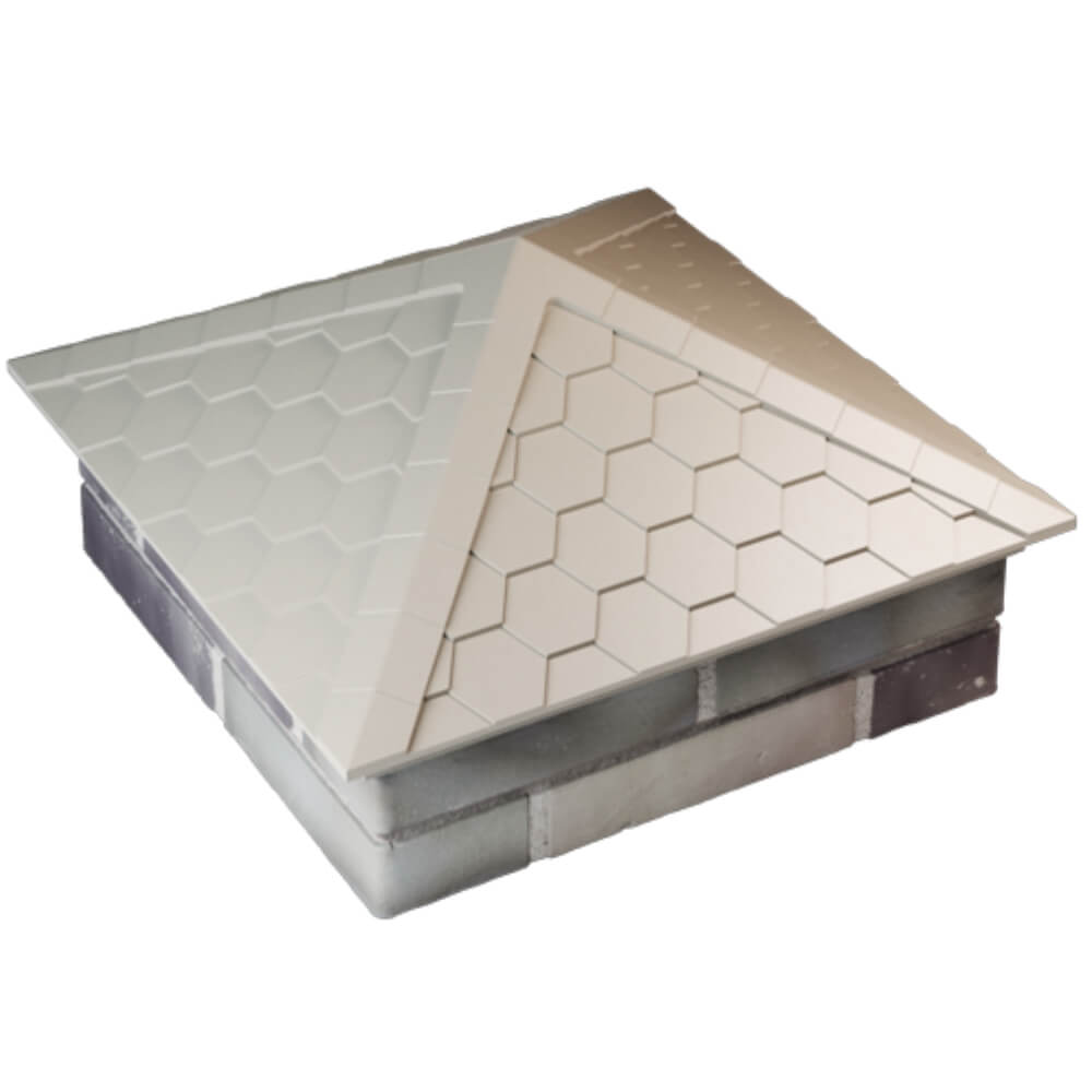 Колпак Zking Эверест Бежевый на столб 2х2 кирпича (535х535мм) Югорск фото