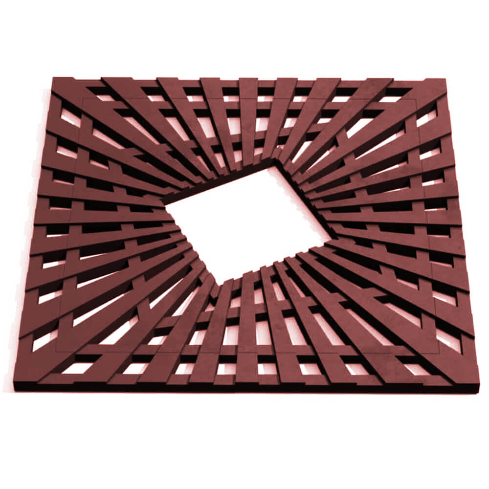 Приствольная решетка для дерева ZKING ATMOSPHERE 1.2х1.2м Коричневая Югорск фото