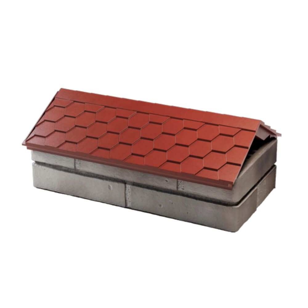 Парапет Zking Эверест Красный с посадкой на 1 кирпич (200/225/255мм) в Югорске фото