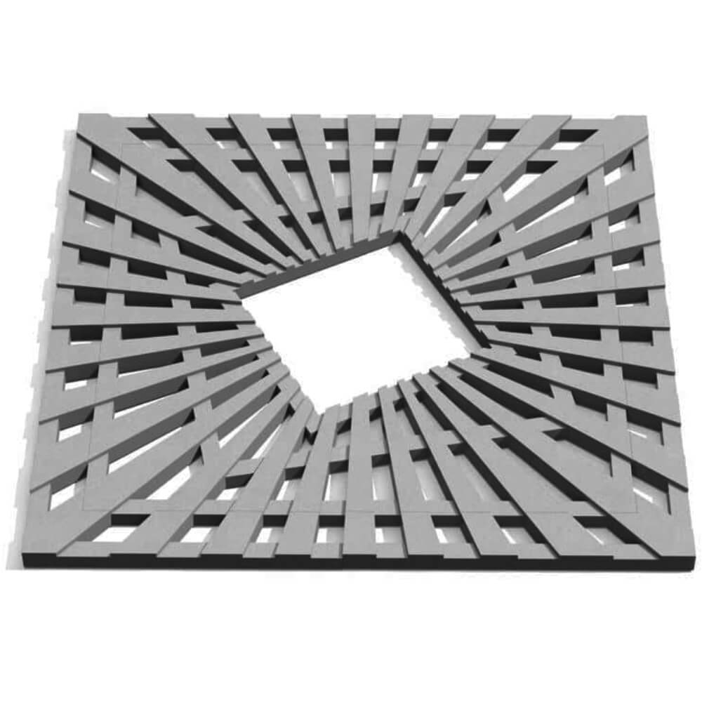 Приствольная решетка для дерева ZKING ATMOSPHERE 1.2х1.2м Серая Югорск фото