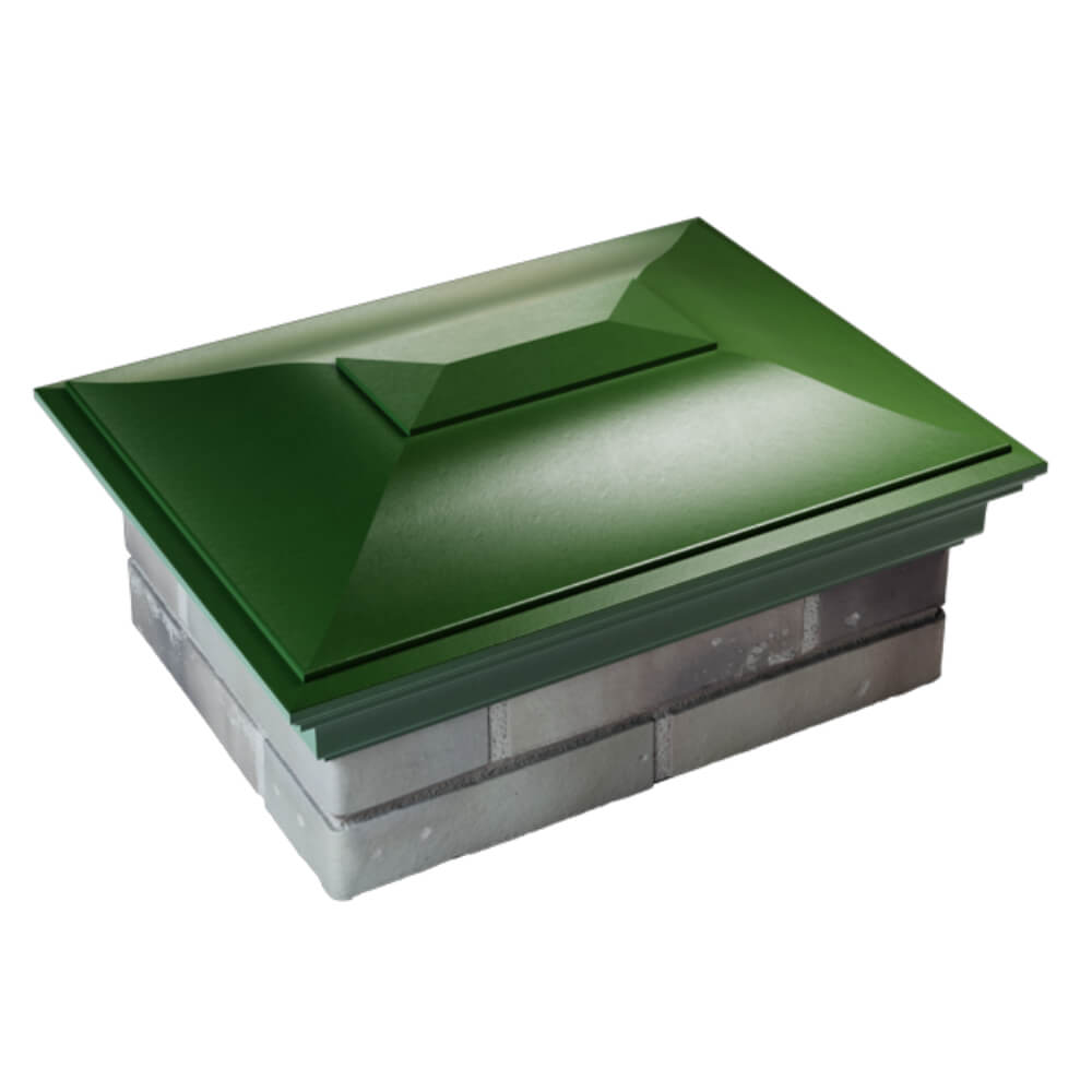 Колпак Zking Монблан Зеленый на столб 2х1.5 кирпича (515х385мм) Югорск фото