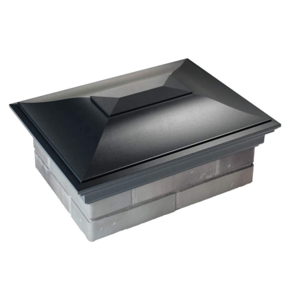 Колпак Zking Монблан Черный на столб 2х1.5 кирпича (515х385мм) Югорск фото