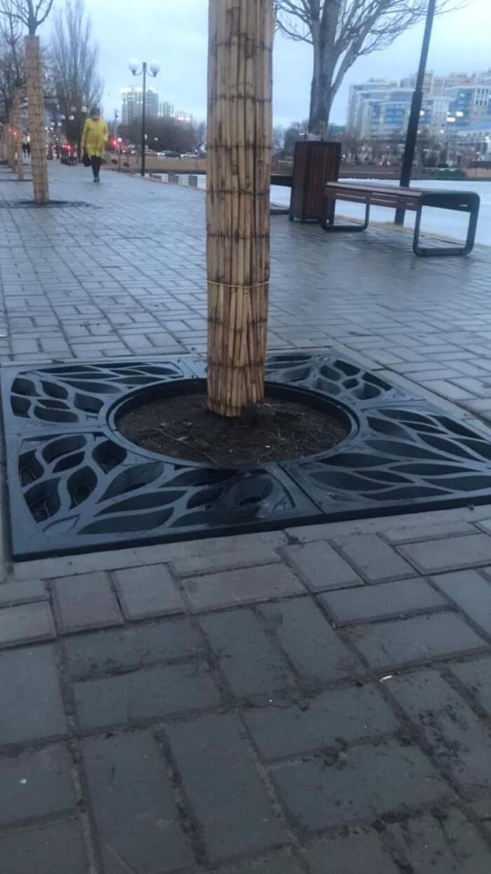 Приствольная решетка для дерева ZKING CRUST 1.2х1.2м Черная в Югорске фото