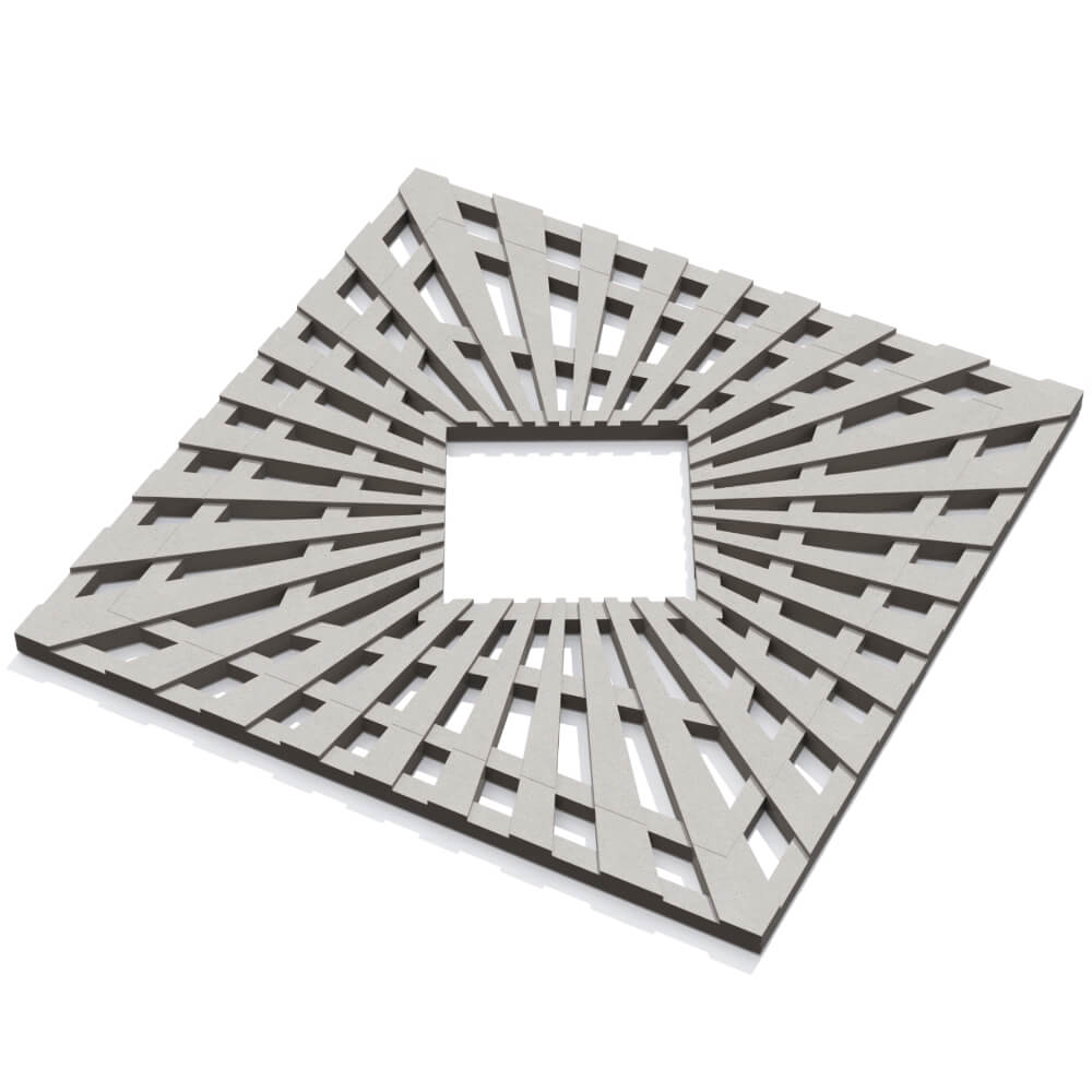 Приствольная решетка для дерева ZKING ATMOSPHERE 1.2х1.2м Бежевая в Югорске фото