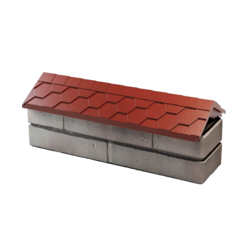 Парапет Zking Эверест Красный с посадкой на 0.5 кирпича (130мм) в Югорске фото