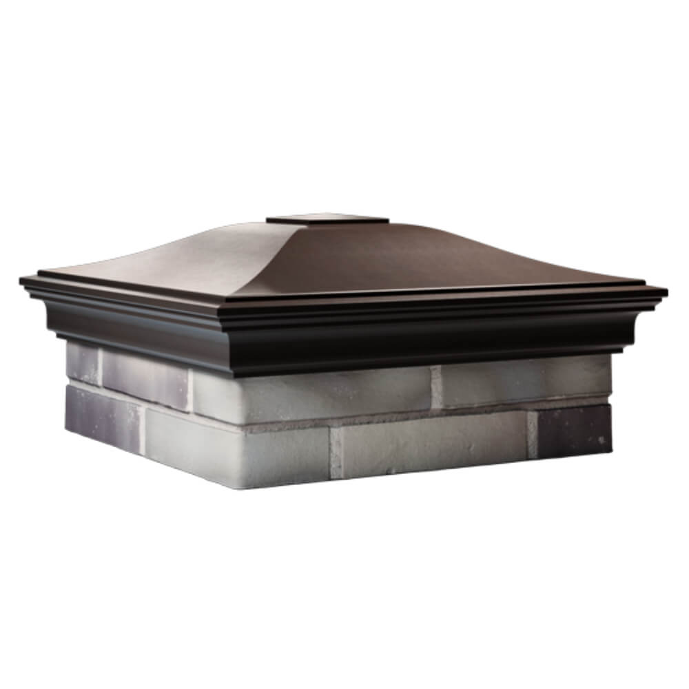 Колпак Zking Монблан Коричневый на столб 2х2 кирпича (515х515мм) в Югорске фото