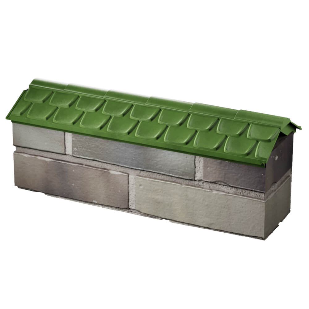 Парапет Zking Эльбрус Зеленый с посадкой на 0.5 кирпича (130мм) в Югорске фото