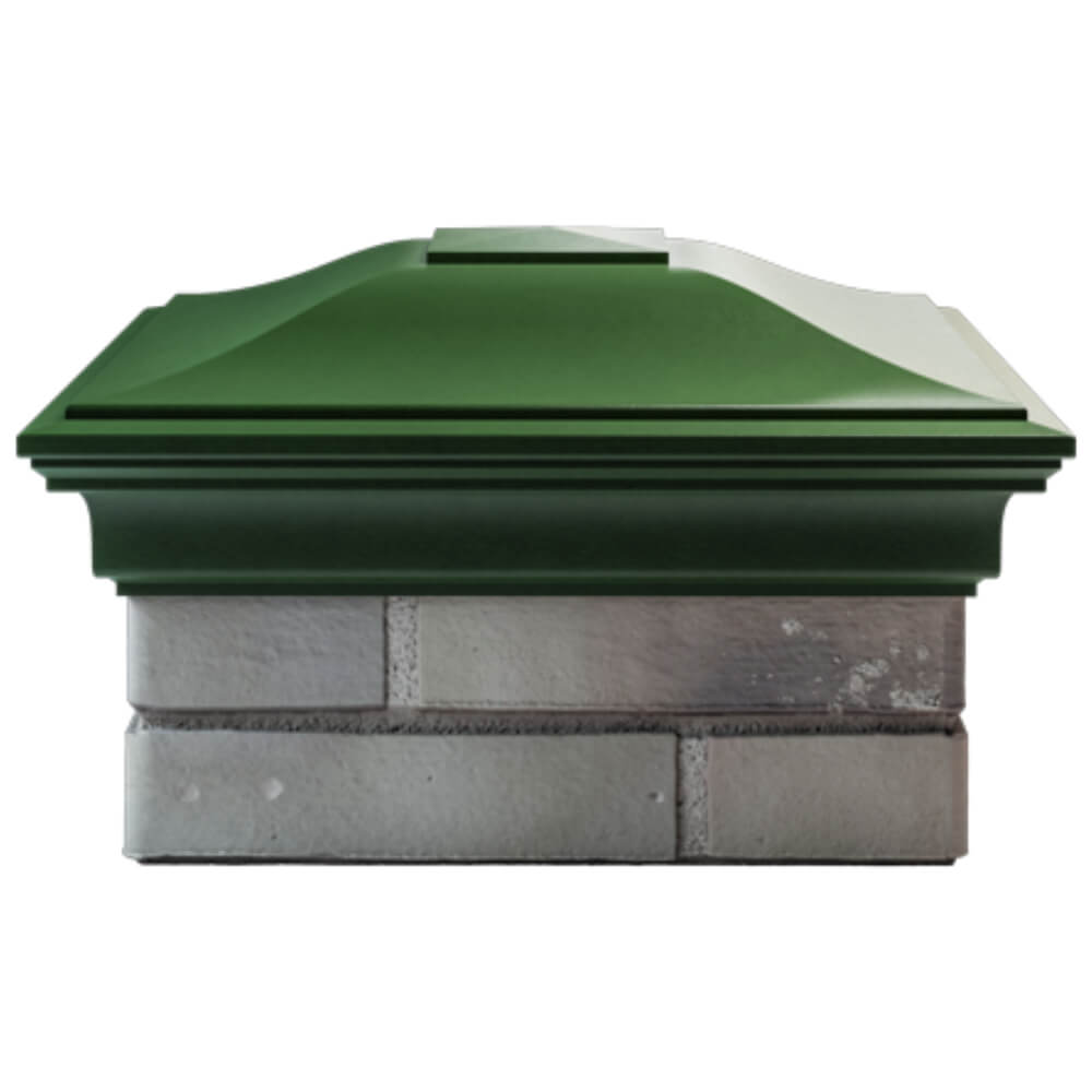 Колпак Zking Монблан Зеленый на столб 1.5х1.5 кирпича (385х385мм) Югорск фото
