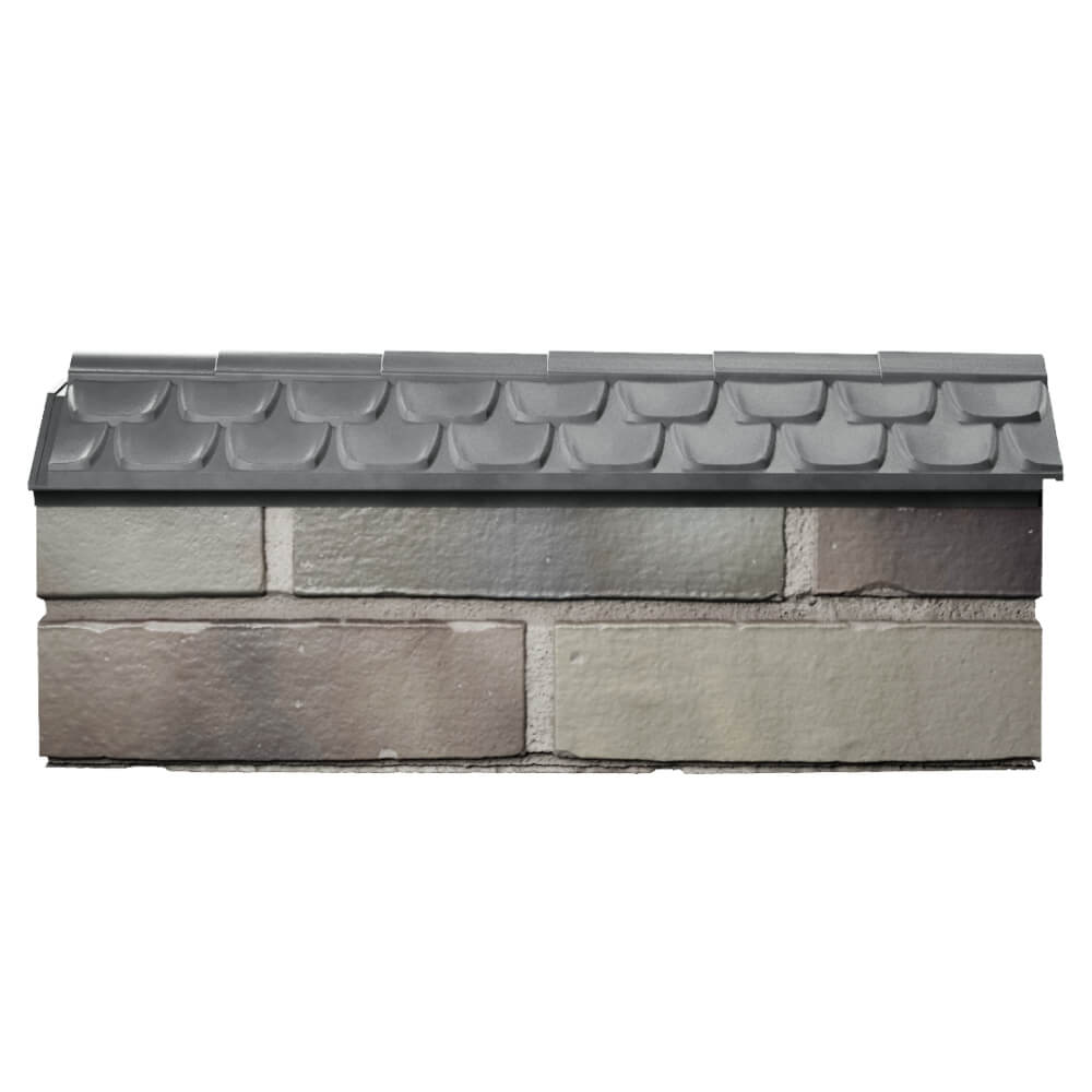 Парапет Zking Эльбрус Серый с посадкой на 0.5 кирпича (130мм) в Югорске фото