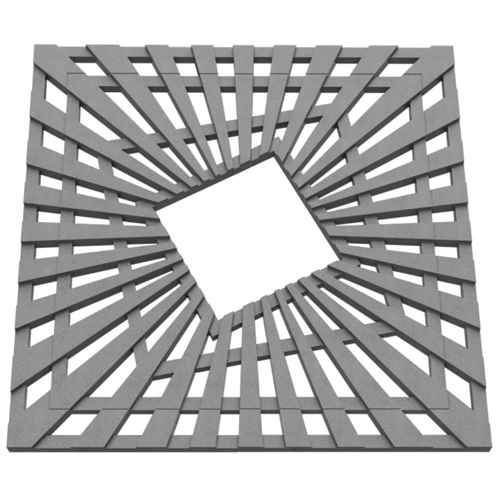 Приствольная решетка для дерева ZKING ATMOSPHERE 1.2х1.2м Серая в Югорске фото