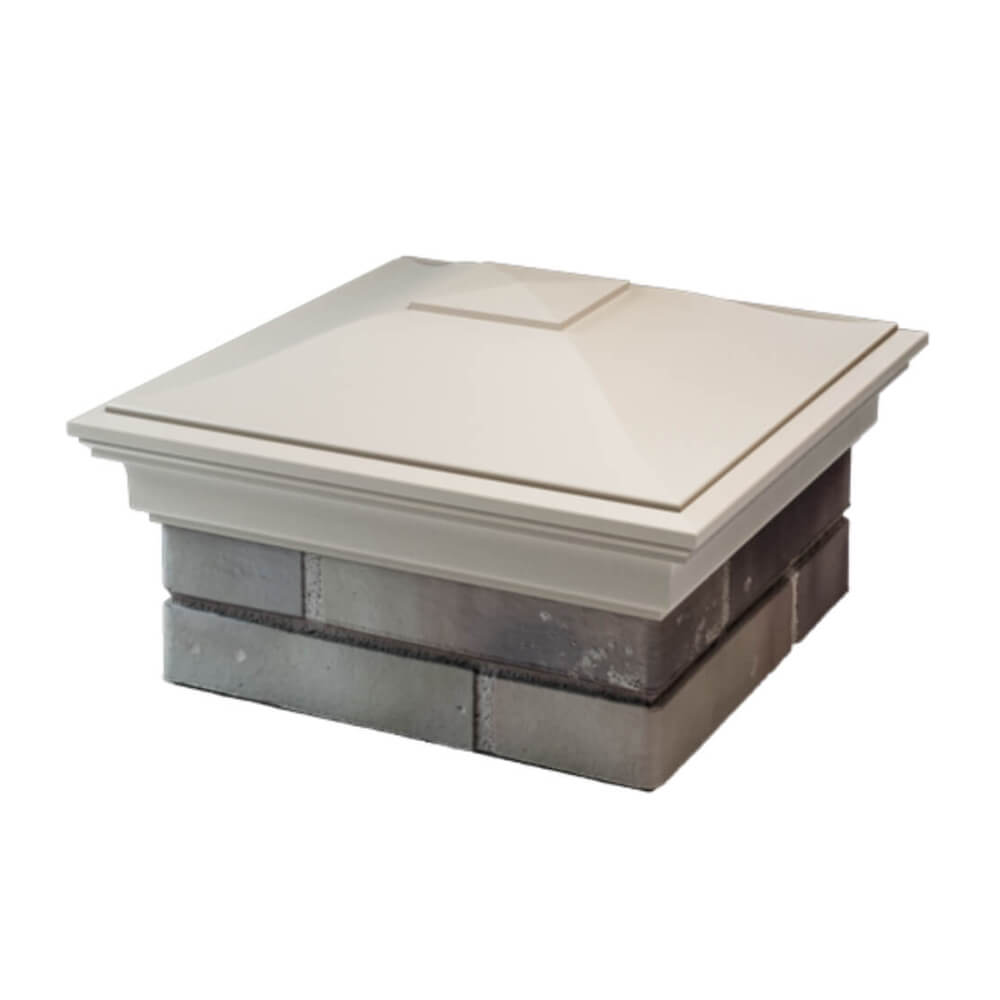 Колпак Zking Монблан Бежевый на столб 1.5х1.5 еврокирпича 0.7НФ (355х355мм) в Югорске фото