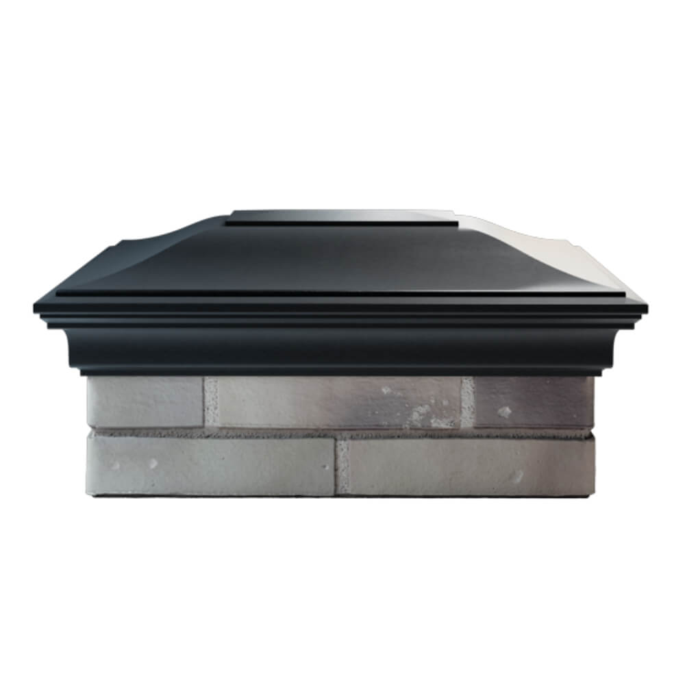 Колпак Zking Монблан Черный на столб 2х1.5 кирпича (515х385мм) в Югорске фото