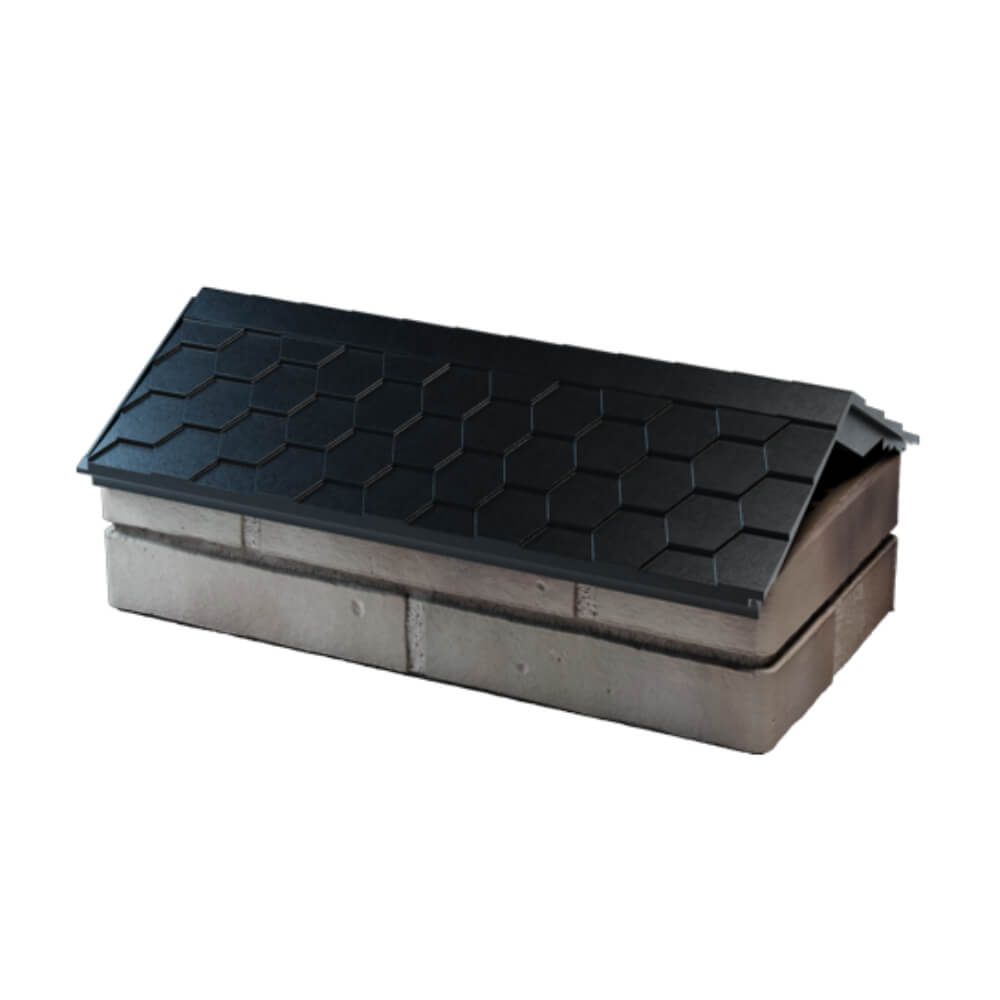 Парапет Zking Эверест Черный с посадкой на 1 кирпич (200/225/255мм) в Югорске фото