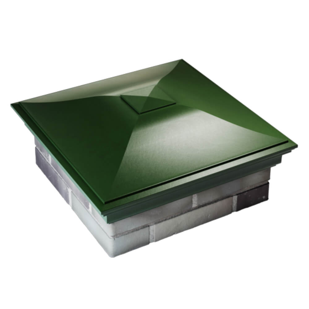 Колпак Zking Монблан Зеленый на столб 2х2 кирпича (515х515мм) Югорск фото