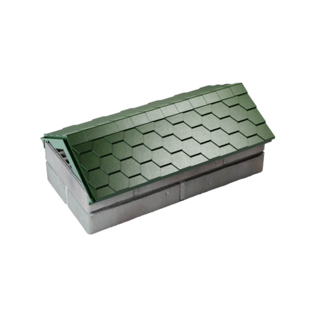 Парапет Zking Эверест Зеленый с посадкой на 1 кирпич (200/225/255мм) в Югорске фото