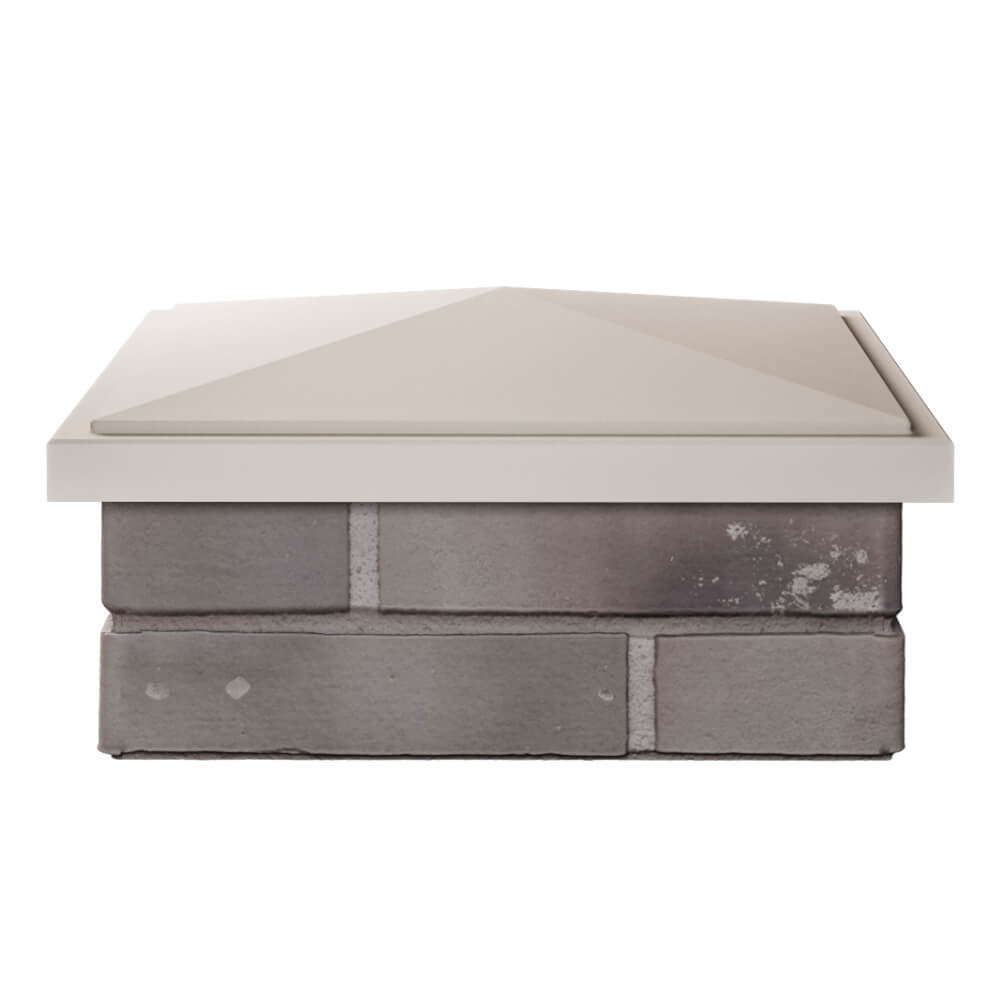 Колпак Zking БонаМоно Бежевый на столб 1.5х1.5 кирпича (385х385, 400х400мм) Югорск фото