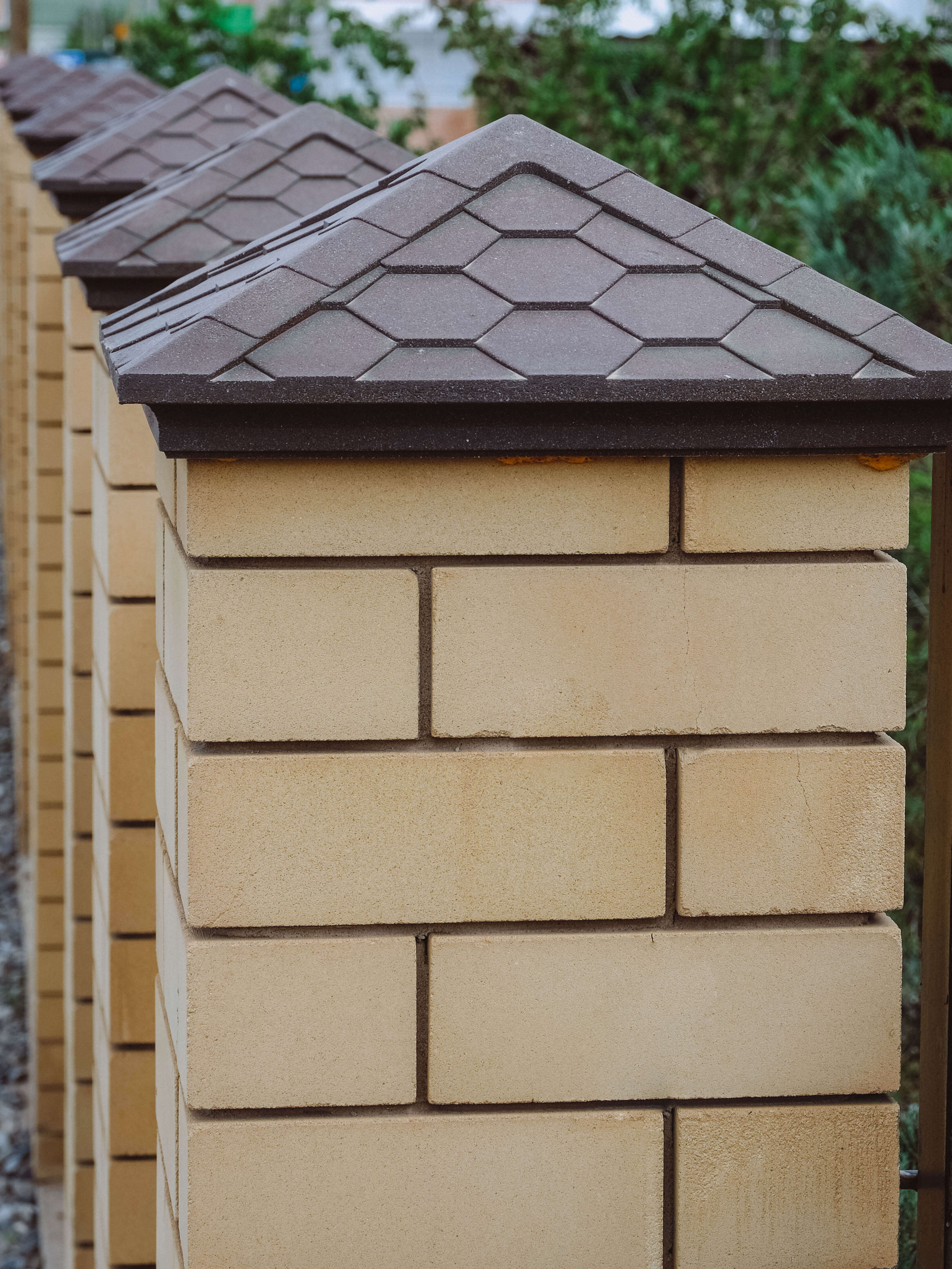 Колпак Zking Эверест Коричневый на столб 1.5х1.5 кирпича (390х390мм) в Югорске фото