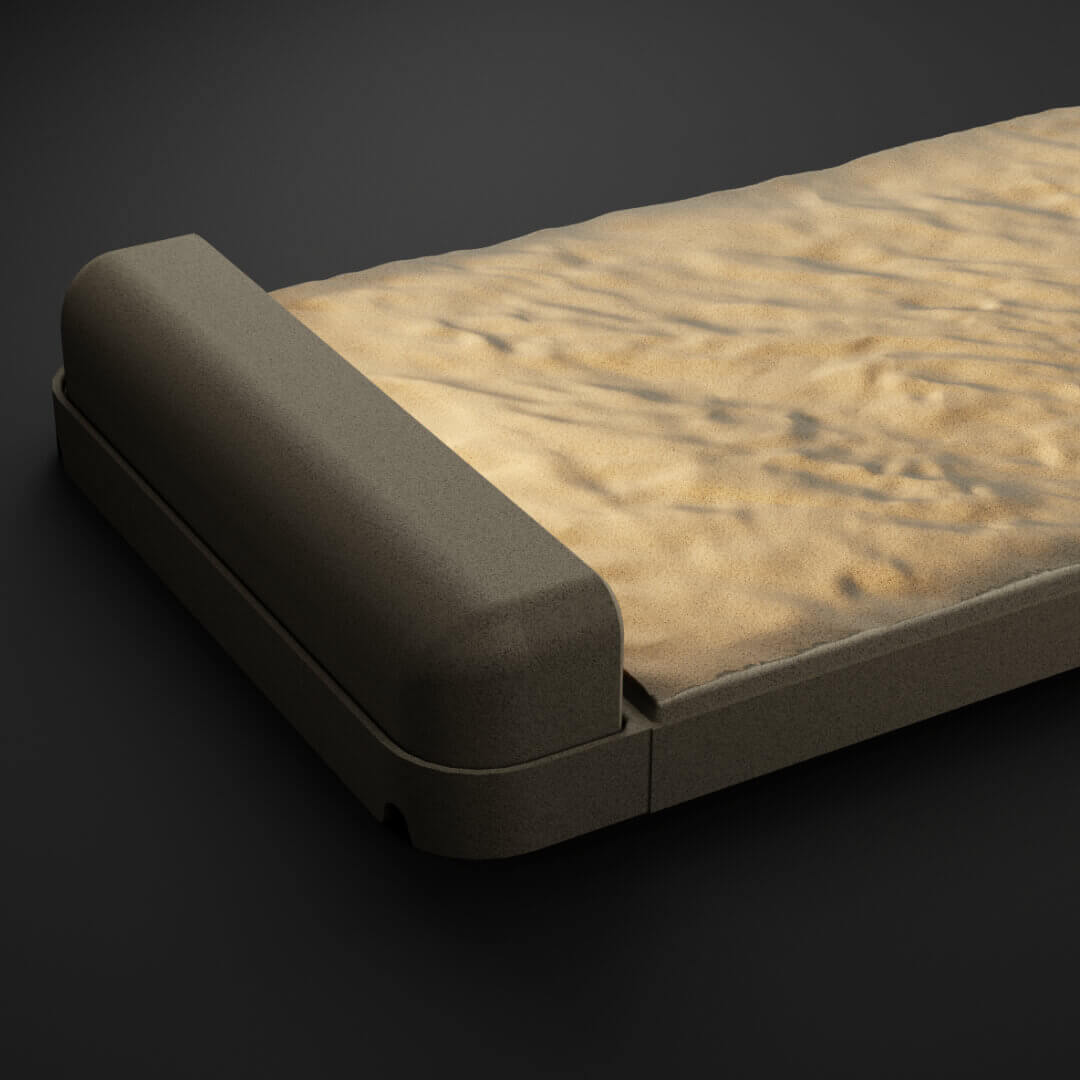 LED Светильник для шаговой плиты STONE Светлая Галька 330х75х98мм в Югорске фото