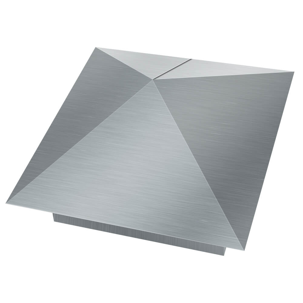 Колпак металлический 380х380мм оцинкованный заборный Югорск фото