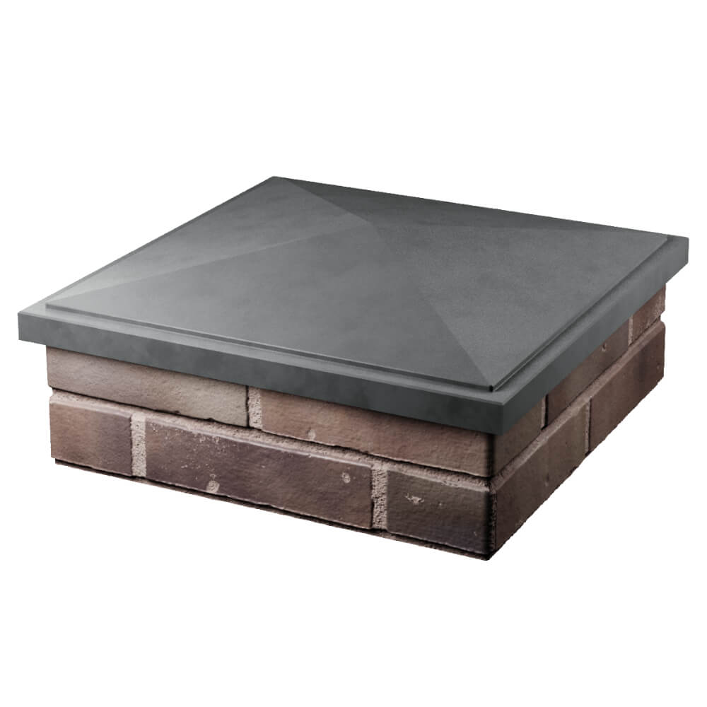 Колпак Zking БонаМоно Серый на столб 2х2 кирпича (515х515, 530х530мм) в Югорске фото