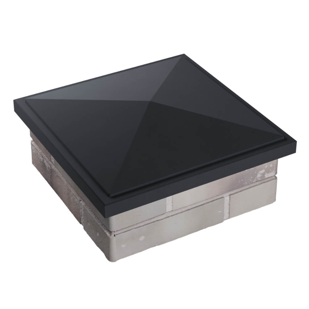 Колпак Zking БонаМоно Серый на столб 1.5х1.5 кирпича (385х385, 400х400мм) в Югорске фото