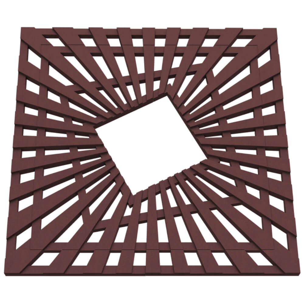 Приствольная решетка для дерева ZKING ATMOSPHERE 1.2х1.2м Коричневая в Югорске фото