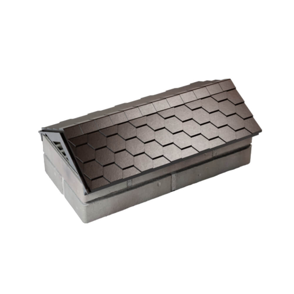 Парапет Zking Эверест Коричневый с посадкой на 1 кирпич (200/225/255мм) в Югорске фото