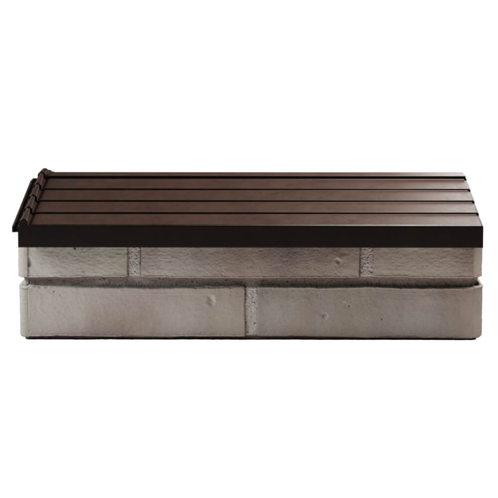 Парапет Zking Бона ХайТек Коричневый с посадкой на 1 кирпич (200/225/255мм) в Югорске фото