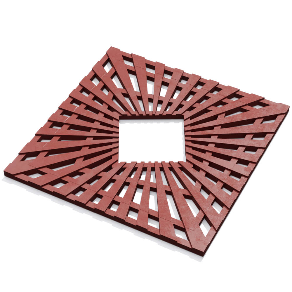 Приствольная решетка для дерева ZKING ATMOSPHERE 1.2х1.2м Красная в Югорске фото