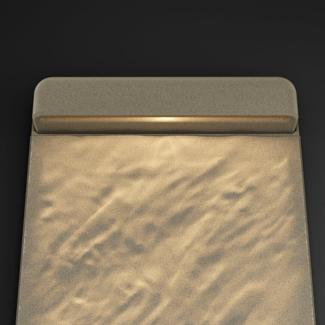 LED Светильник для шаговой плиты STONE Светлая Галька 330х75х98мм в Югорске фото