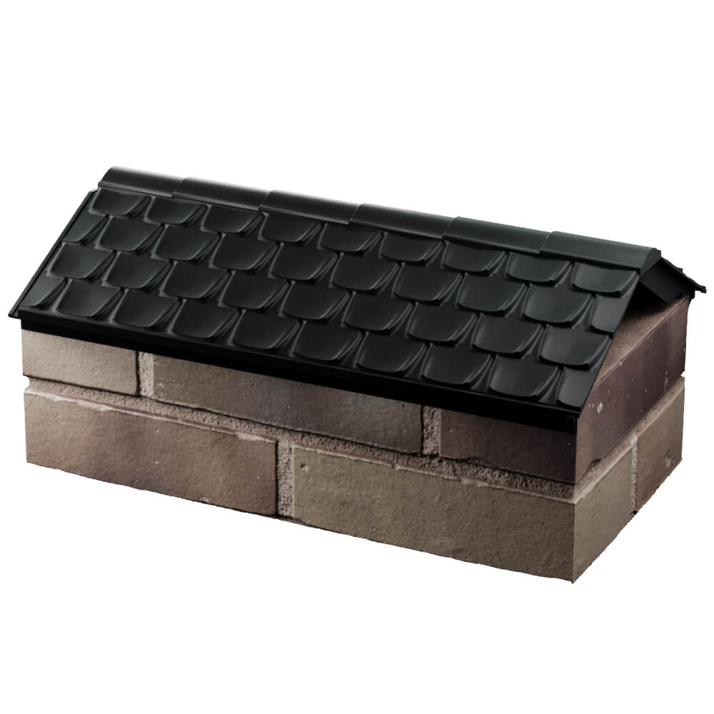 Парапет Zking Эльбрус Черный с посадкой на 1 кирпич (255мм) в Югорске фото