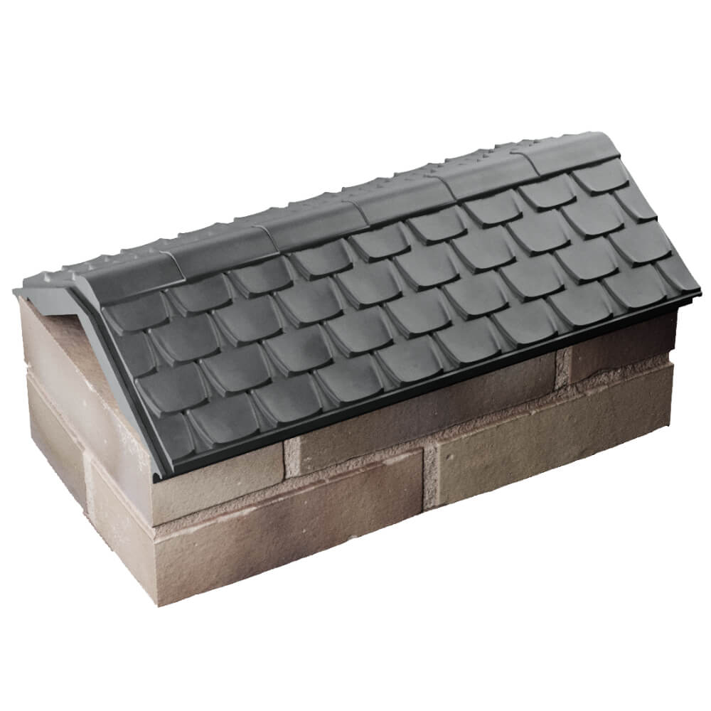 Парапет Zking Эльбрус Серый с посадкой на 1 кирпич (255мм) в Югорске фото