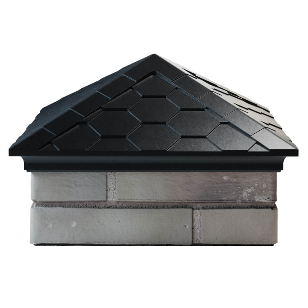 Колпак Zking Эверест Черный на столб 1.5х1.5 кирпича (390х390мм) Югорск фото