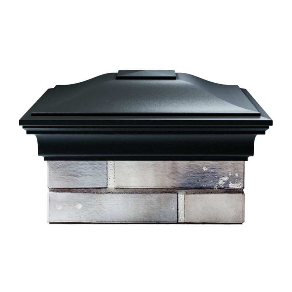 Колпак Zking Монблан Черный на столб 1.5х1.5 еврокирпича 0.7НФ (355х355мм) Югорск фото