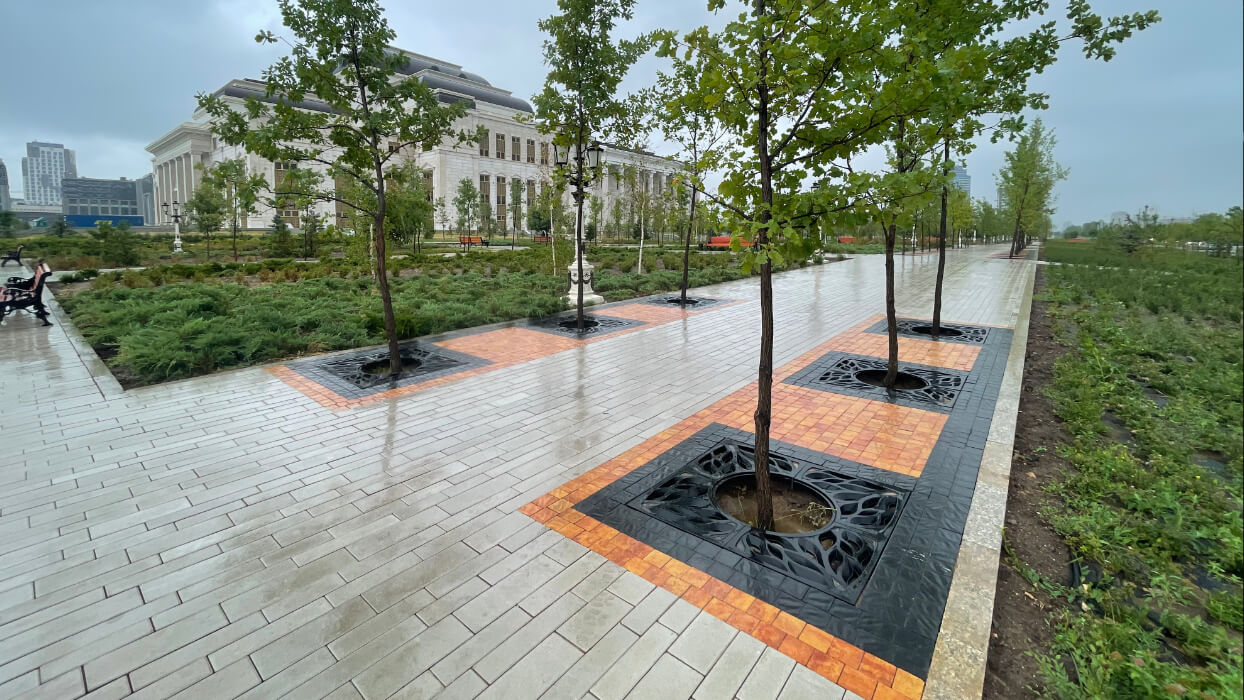 Приствольная решетка для дерева ZKING CRUST 1.2х1.2м Черная в Югорске фото