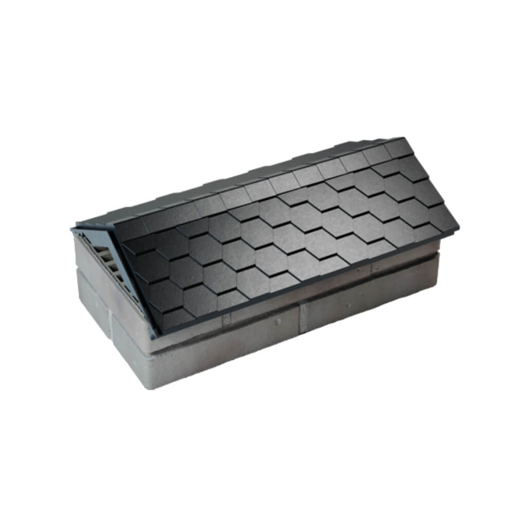 Парапет Zking Эверест Черный с посадкой на 1 кирпич (200/225/255мм) в Югорске фото