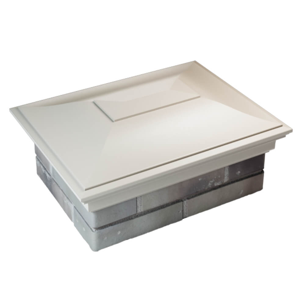 Колпак Zking Монблан Бежевый на столб 2х1.5 кирпича (515х385мм) Югорск фото