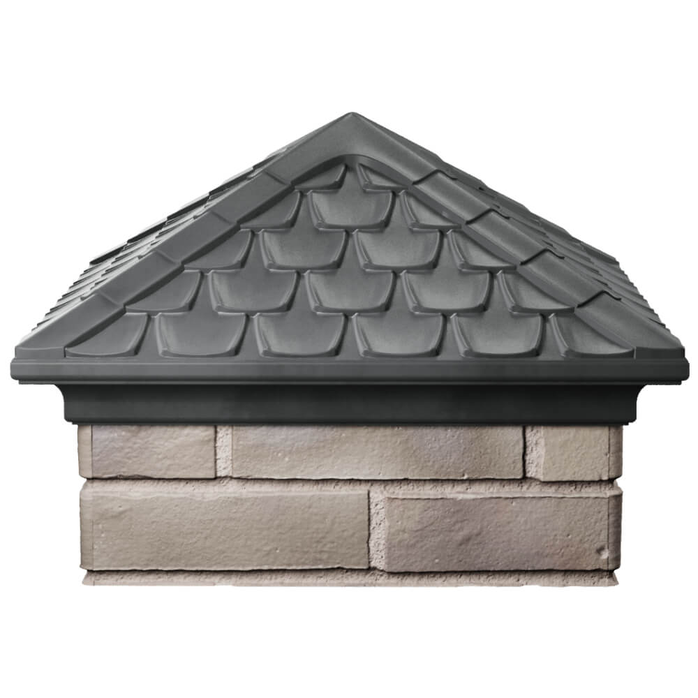 Колпак Zking Эльбрус Серый на столб 1.5х1.5 кирпича (385х385мм) Югорск фото