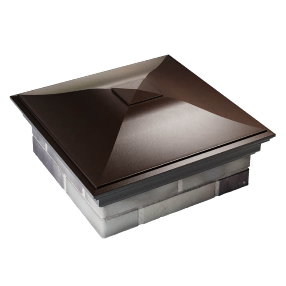 Колпак Zking Монблан Коричневый на столб 2х2 кирпича (515х515мм) Югорск фото