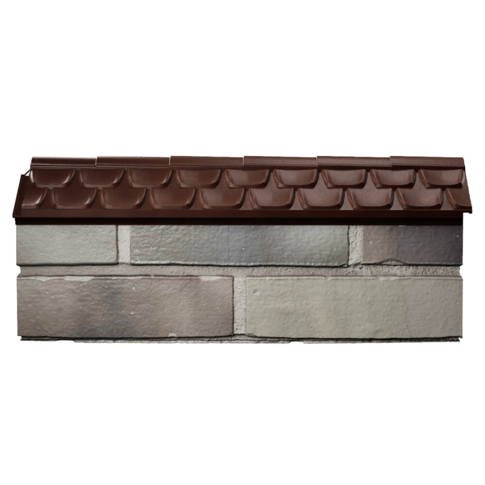 Парапет Zking Эльбрус Коричневый с посадкой на 0.5 кирпича (130мм) в Югорске фото