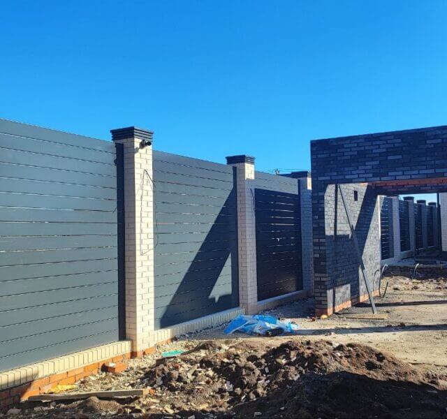 Колпак Zking Бона ХайТек Серый на столб 1.5х1.5 кирпича (385х385мм) в Югорске фото