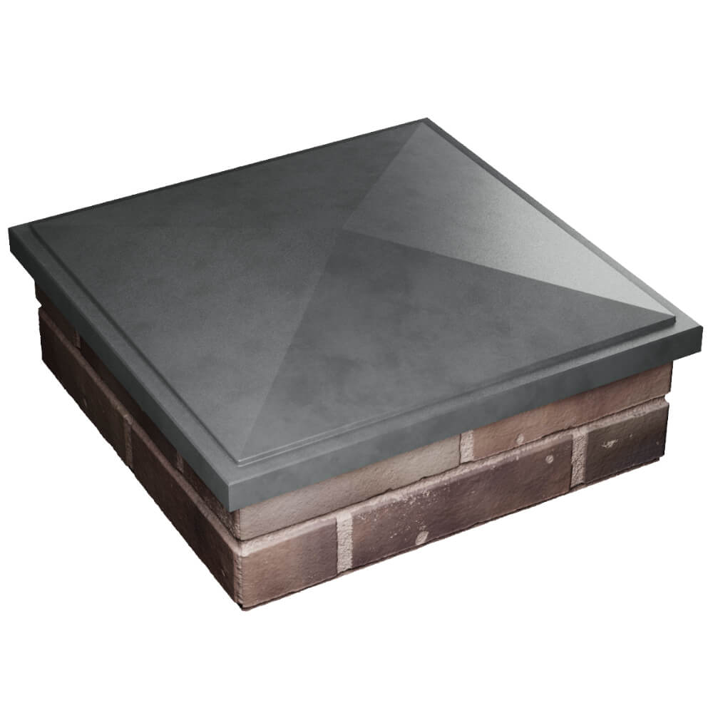 Колпак Zking БонаМоно Серый на столб 2х2 кирпича (515х515, 530х530мм) в Югорске фото