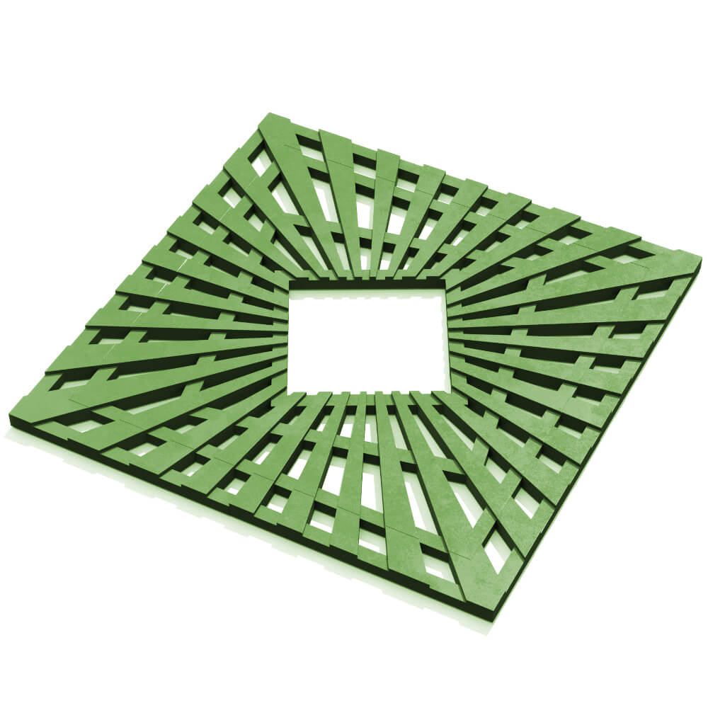 Приствольная решетка для дерева ZKING ATMOSPHERE 1.2х1.2м Зеленая в Югорске фото