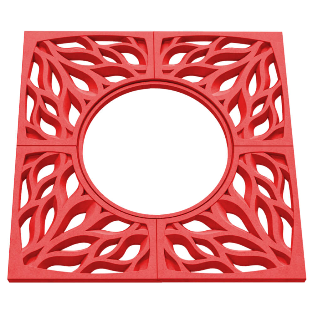 Приствольная решетка для дерева ZKING CRUST 1.2х1.2м Красная в Югорске фото