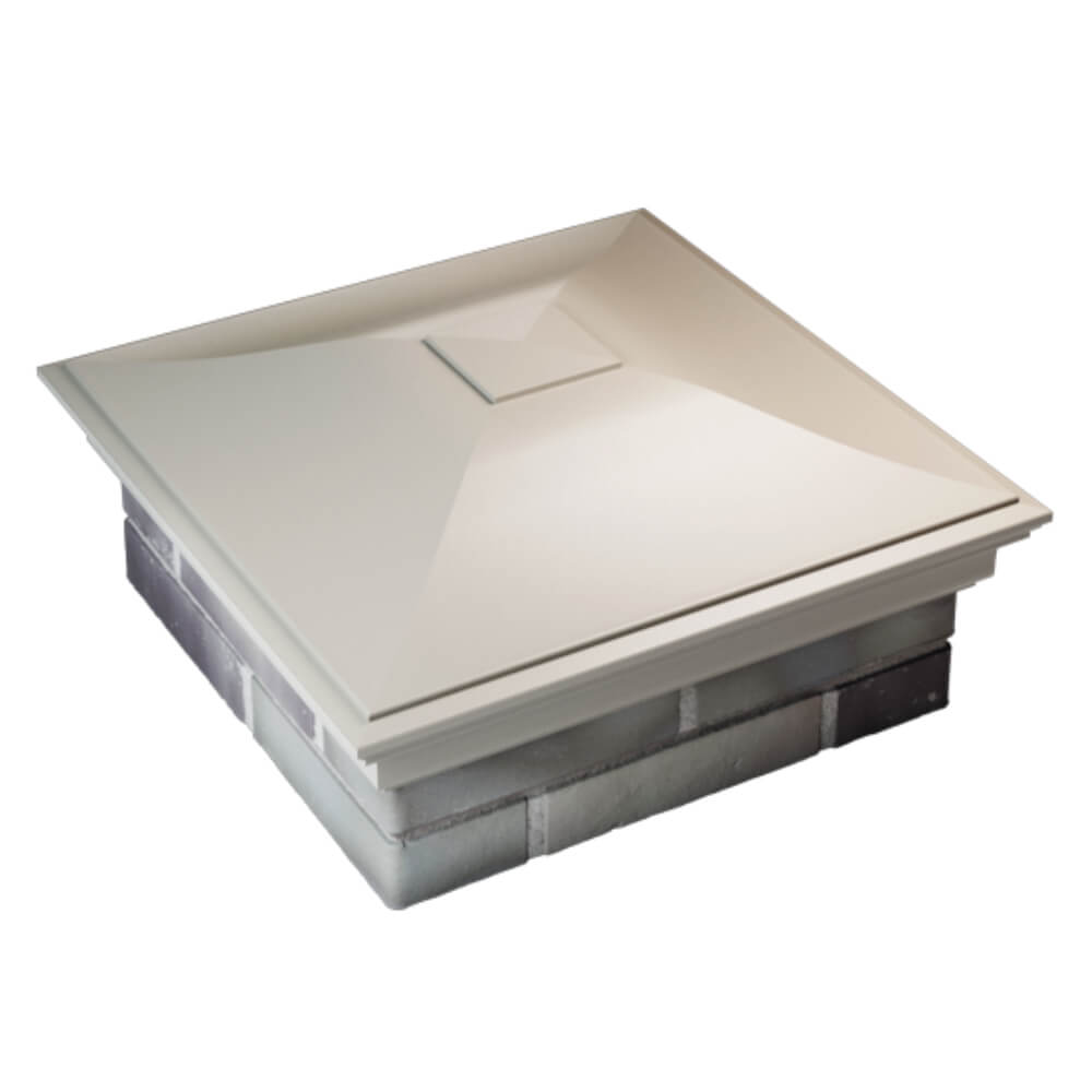 Колпак Zking Монблан Бежевый на столб 2х2 кирпича (515х515мм) Югорск фото