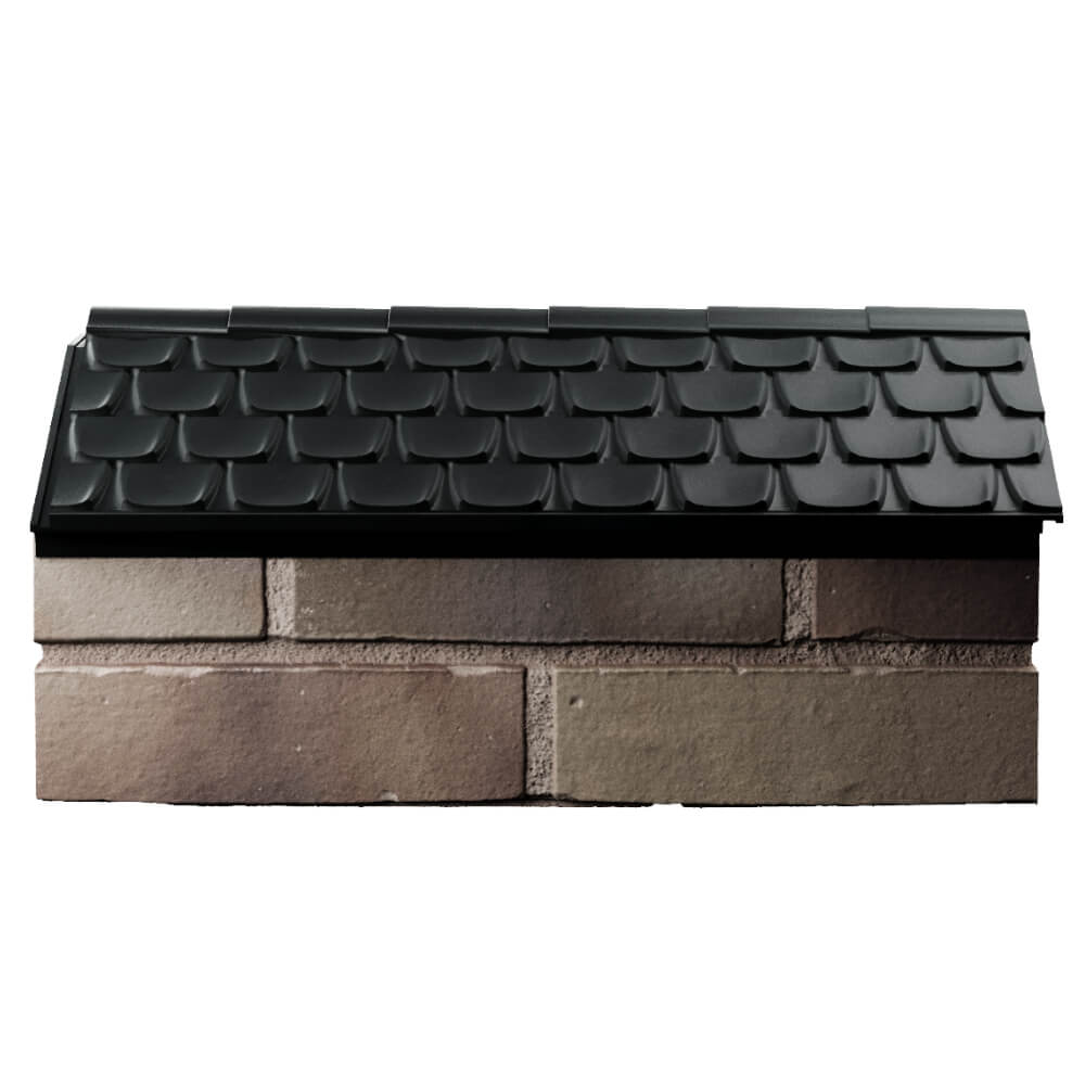Парапет Zking Эльбрус Черный с посадкой на 1 кирпич (255мм) в Югорске фото