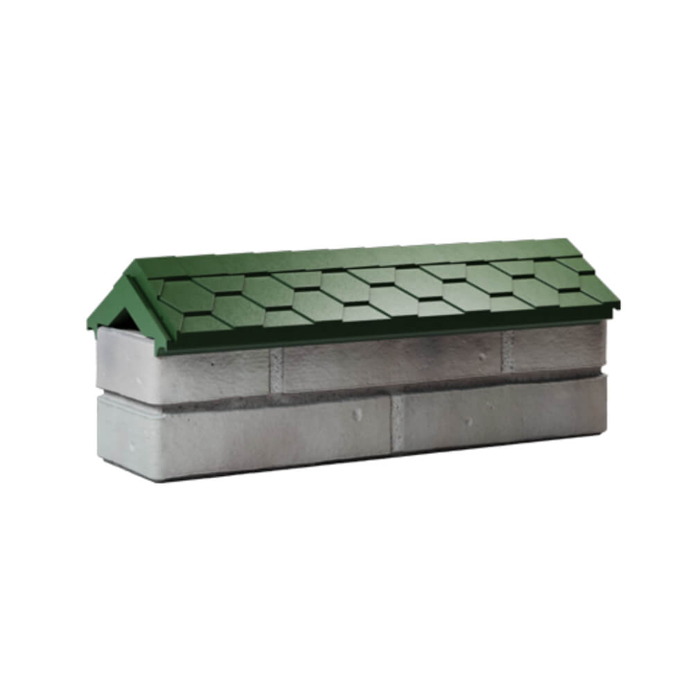 Парапет Zking Эверест Зеленый с посадкой на 0.5 кирпича (130мм) Югорск фото